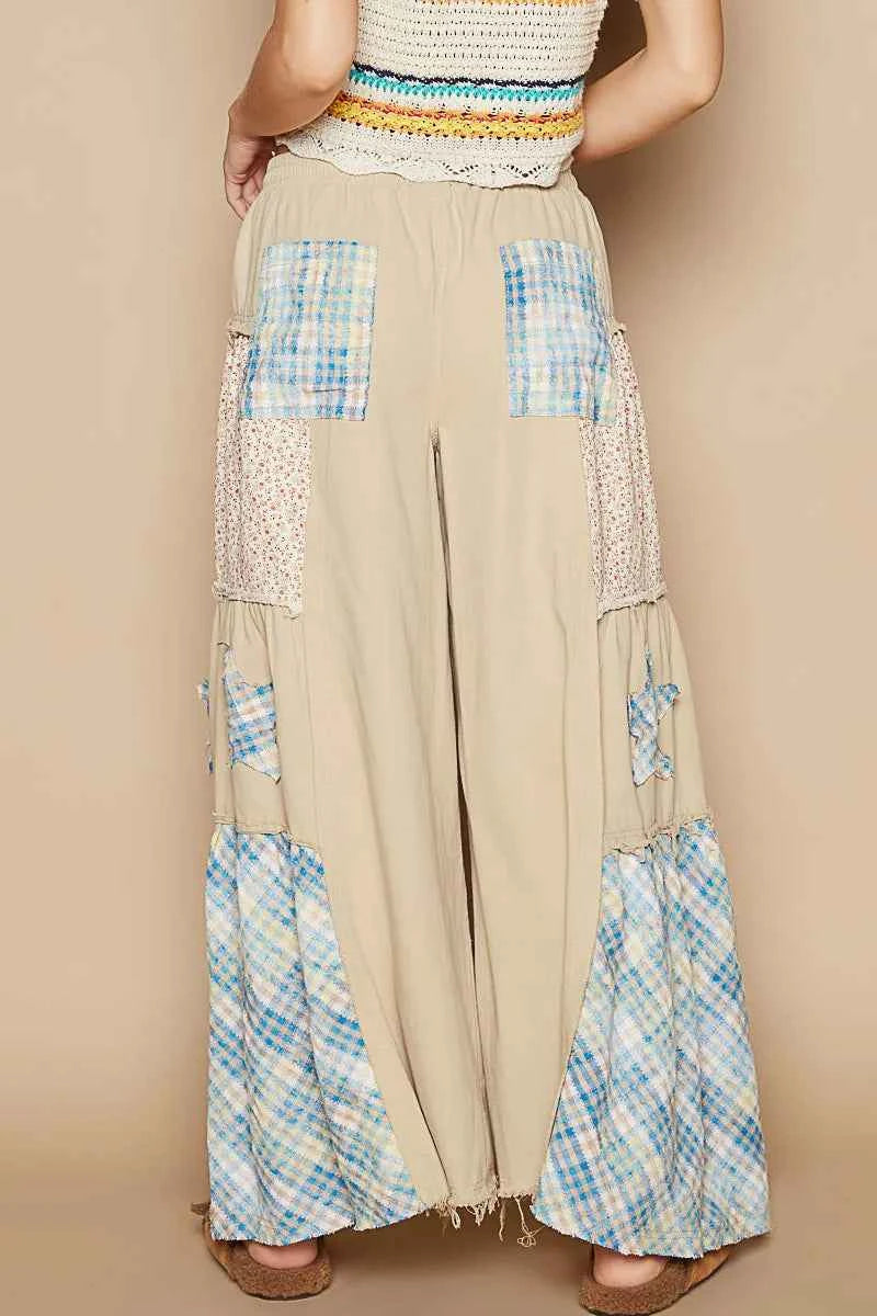 POL Drawstring Star Patch Contrast Wide Leg Pants 7d30ae4b-baf7-4598-b832-ef626948d728-Max-Origin