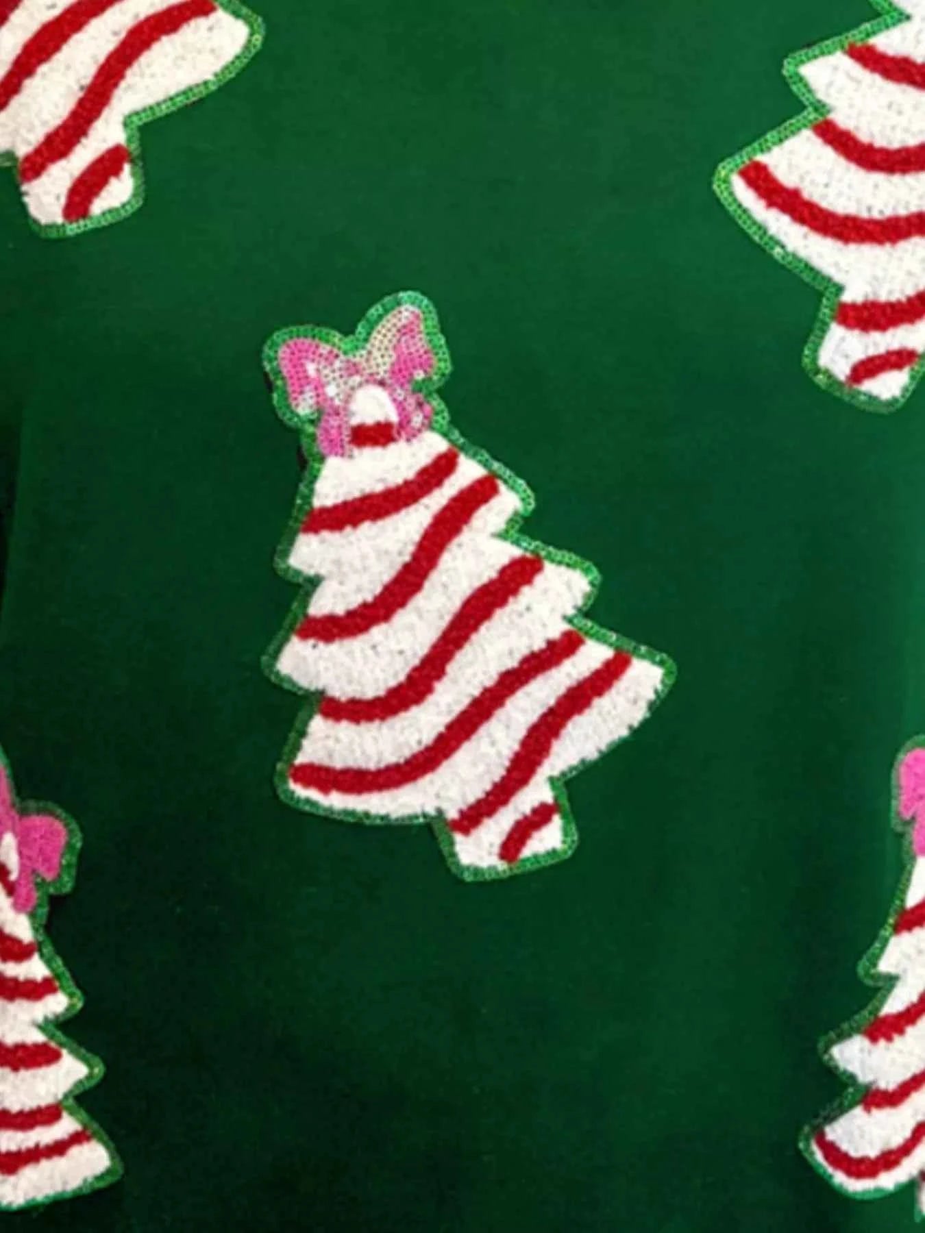 Christmas Tree Sequin Long Sleeve Sweatshirt 7d69ad4f-627e-4a2c-943f-70dbd2c8e3cb-Max-Origin