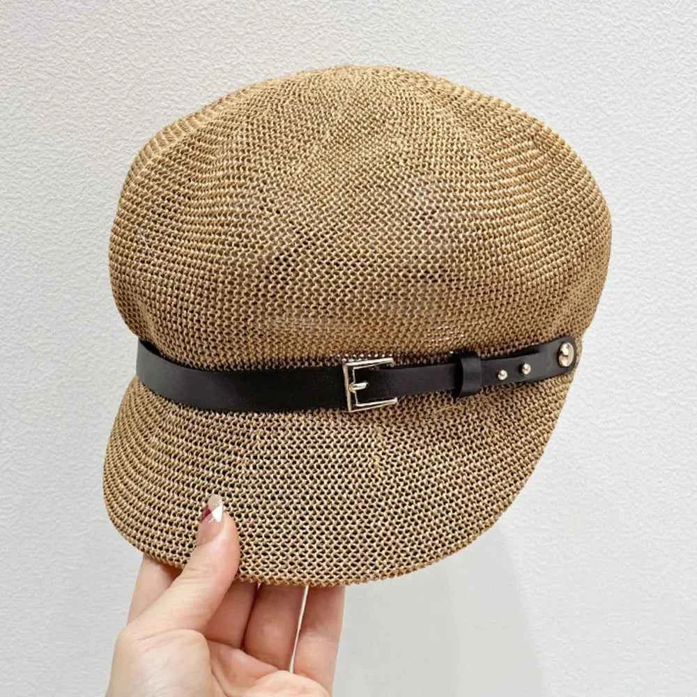 Straw Woven Buckle Hat 7d7e92a6-e04b-4068-962e-d5eebe7308e6-Max