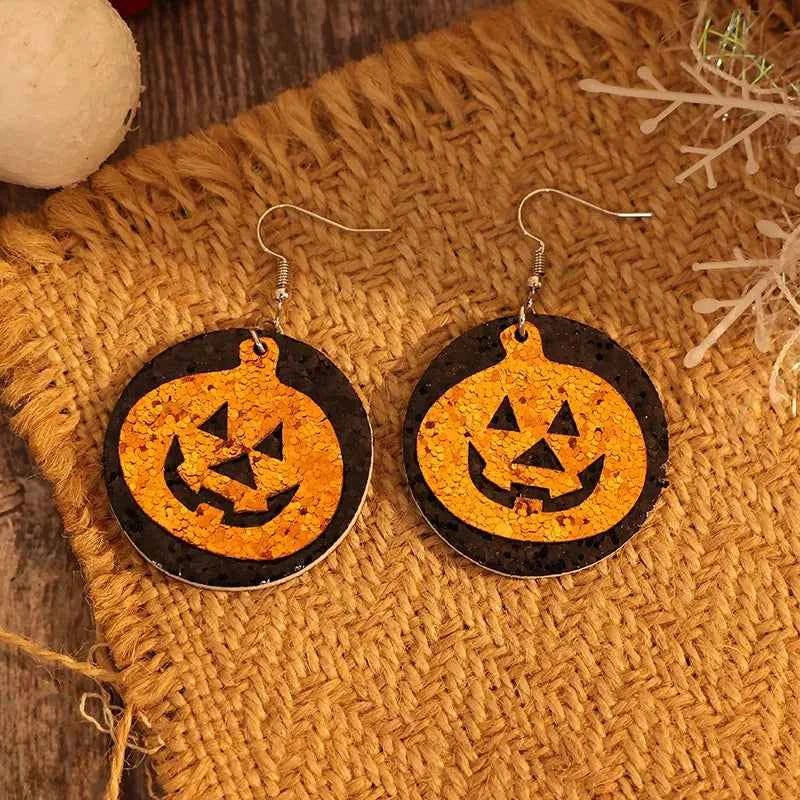 PU Leather Pumpkin Earrings 7d879c13-4436-4081-b5ac-364278f6d2b8-Max