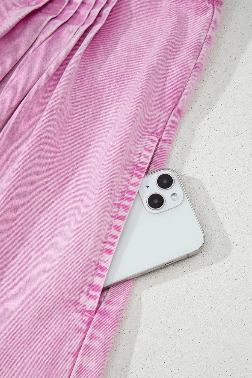 Mineral Wash Pleated Bust V Neck Sleeveless Denim Romper 7d9ae0fa-e28a-49dc-8869-f8918c93acf4-Max-Origin