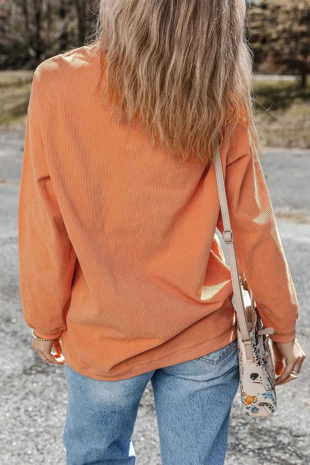 Sequin Pumpkin Round Neck Long Sleeve Sweatshirt 7dae0a12-344e-4913-9158-d85ea28f8375-Max
