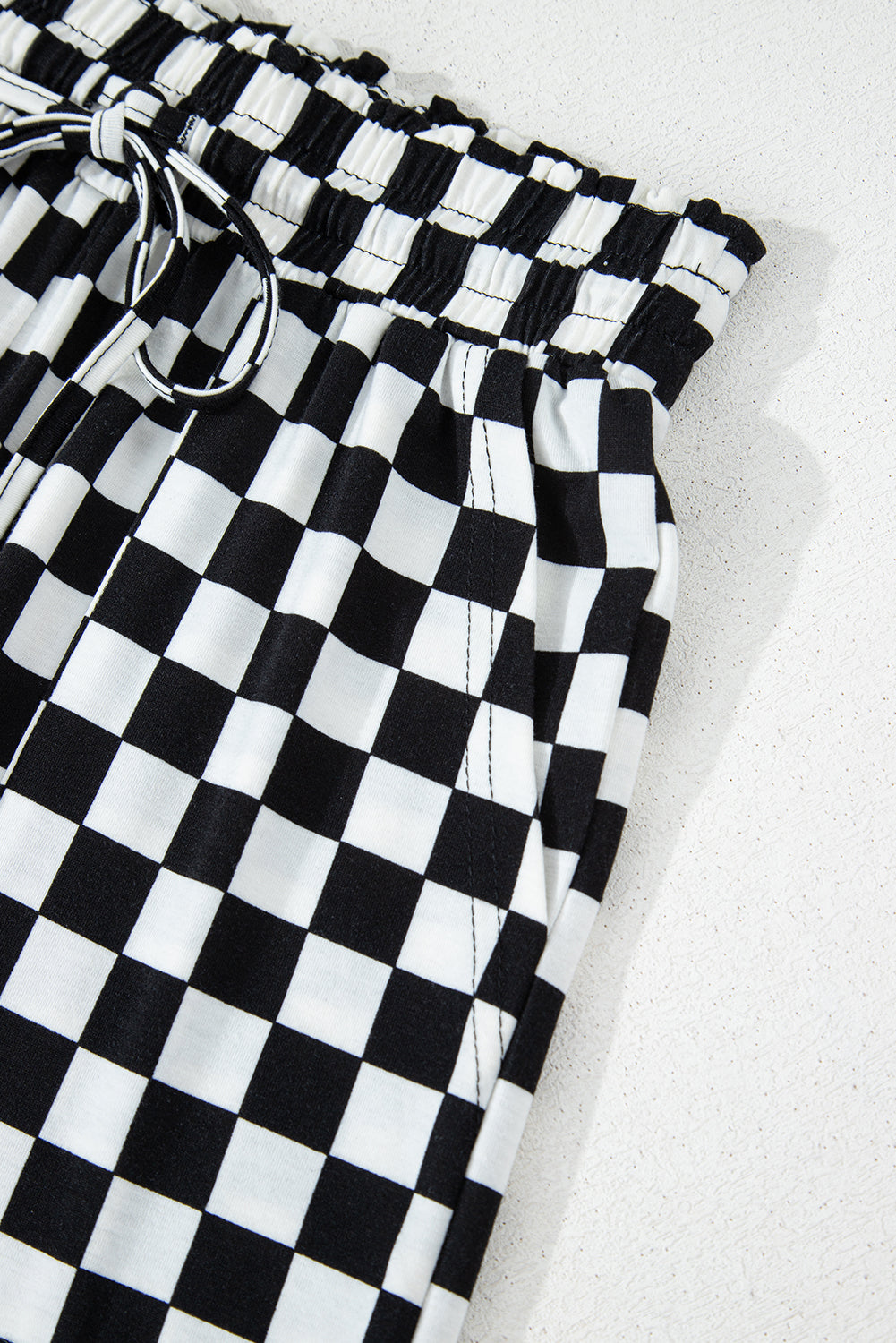 Beige Checkered Print Long Sleeve Loose Fit Pajama Set 7e9c465a261c0c2c