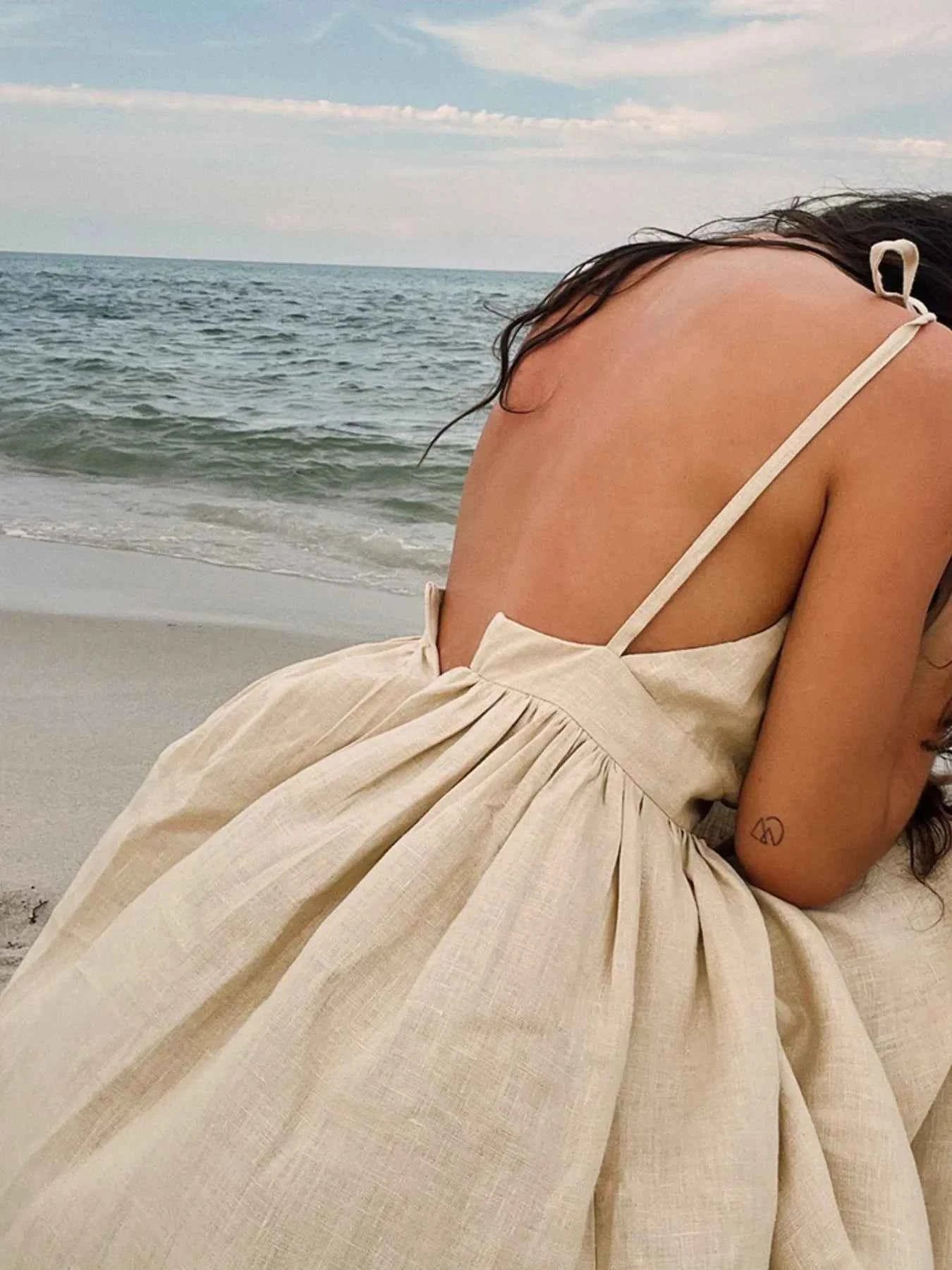 V-Neck Tie Shoulder Maxi Dress 7ef57275-5505-46bd-bd72-9e4ec3ca055a-Max-Origin