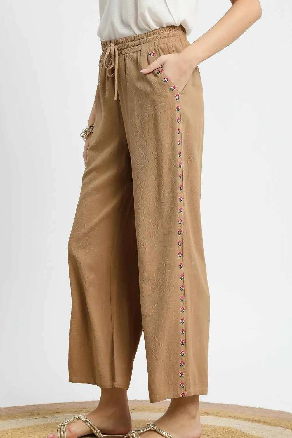 Umgee Wide Leg Drawstring Pants 7f631504-9ad1-402c-9bae-5b3da6a6e954-Max-Origin