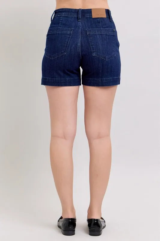 Judy Blue Full Size High Waist Denim Shorts Plus Size 7f647bb57d284a16a7963e6370660b18-Max-Origin