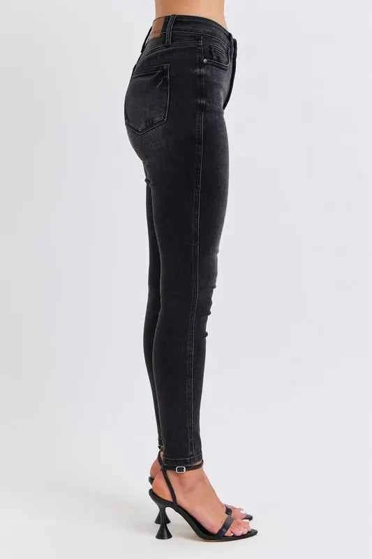Judy Blue Full Size Mid Rise Tummy Control Skinny Jeans Plus Size 7fa45f0007704e879b97630c6097cb91-Max-Origin