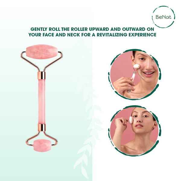 Rose Quartz Face Roller 8024a5e0-6051-401d-81ad-57ea95821f2f