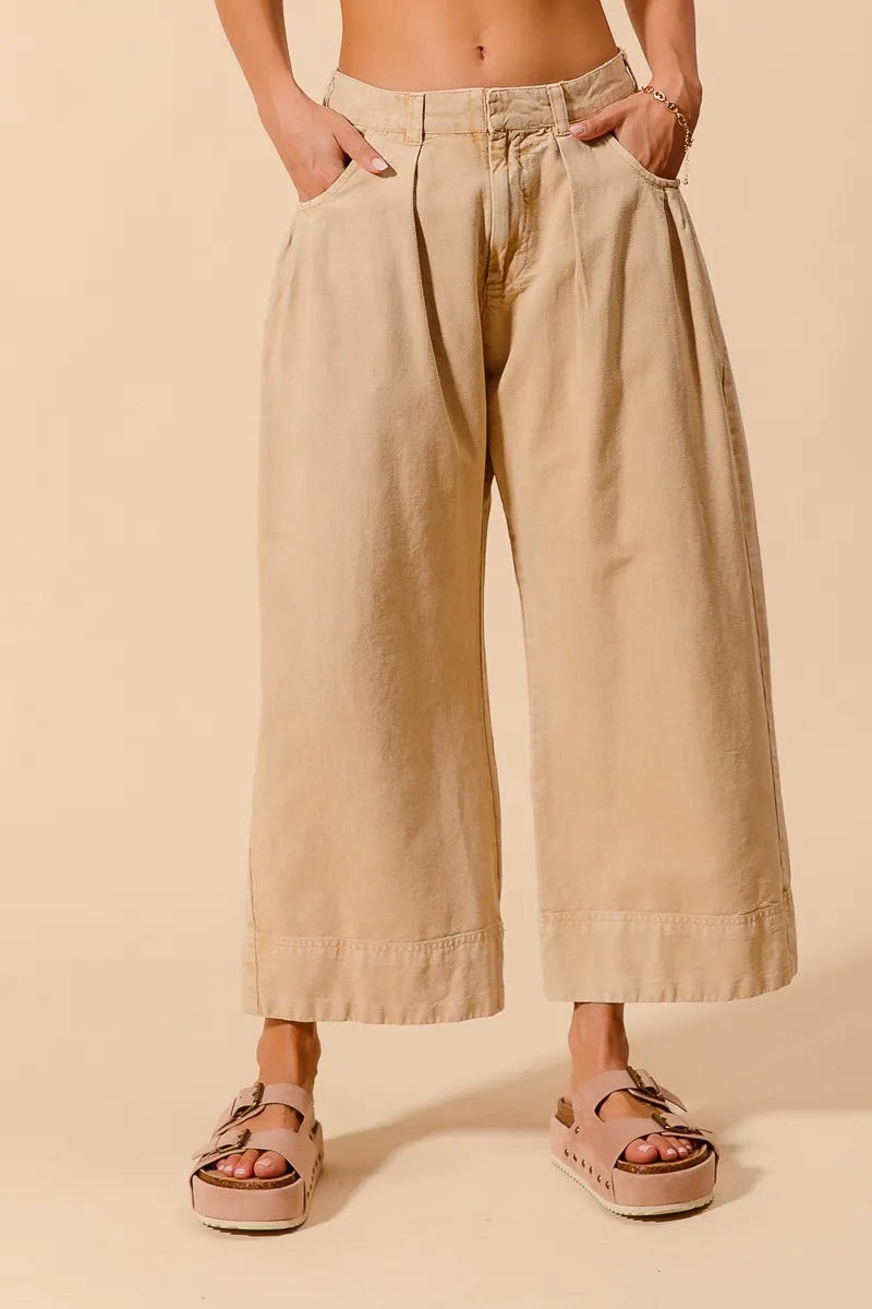 SO ME Mid Rise Wide Leg Chino Pants With Pockets 8098370074ad460cade2f229e24a6a63-Max-Origin