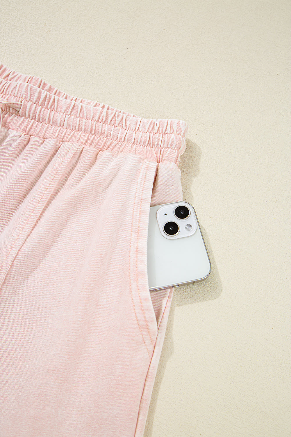 Pink Flower Patch Mineral Washed Cropped Wide Leg Pants 810024d4cbb2bf77