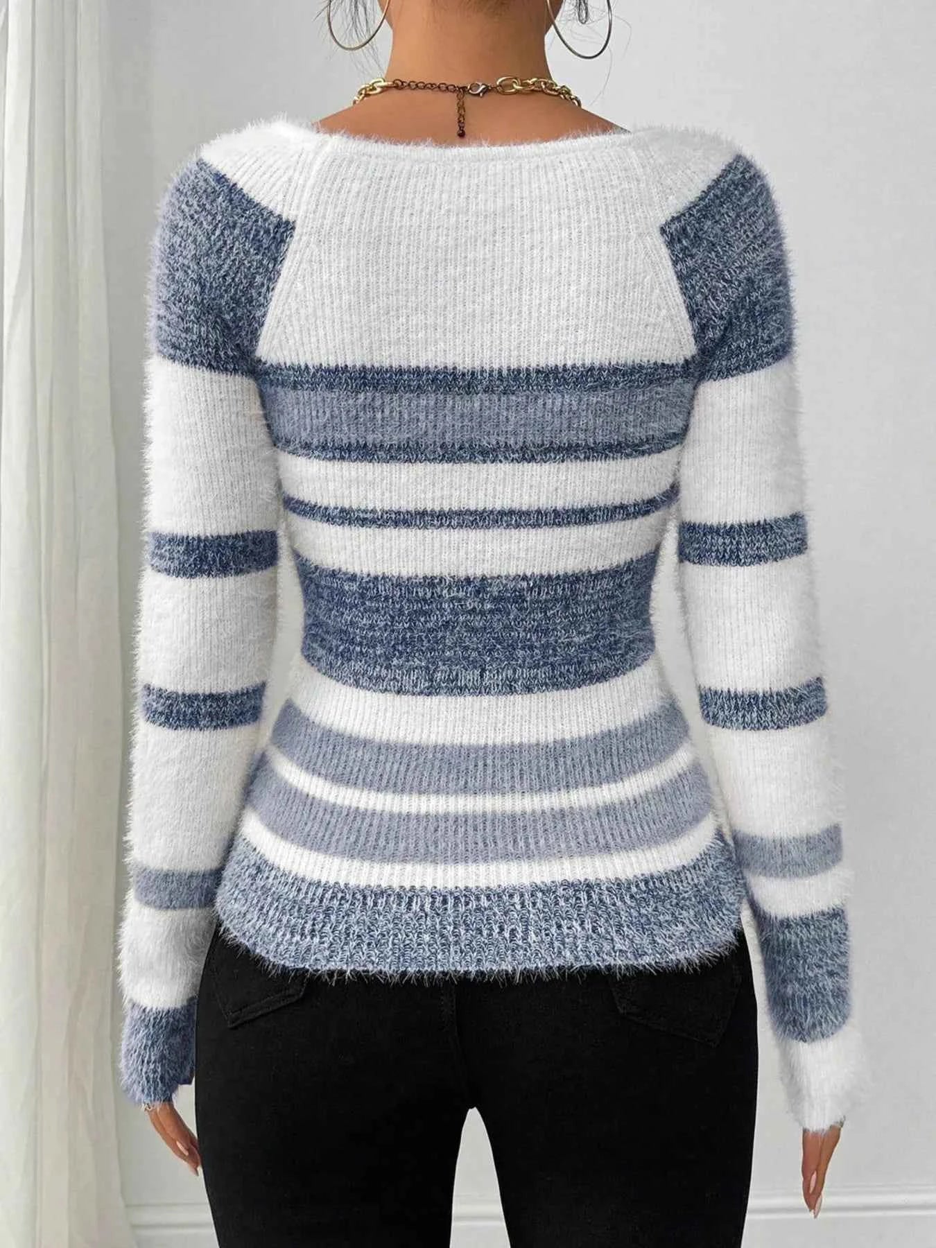 Striped Fuzzy Long Sleeve Sweater 82532f1d7fb44e749e2630038f7a71a7-Max-Origin_4b48ce55-0eb3-4184-8b5d-3ebd79f9caef