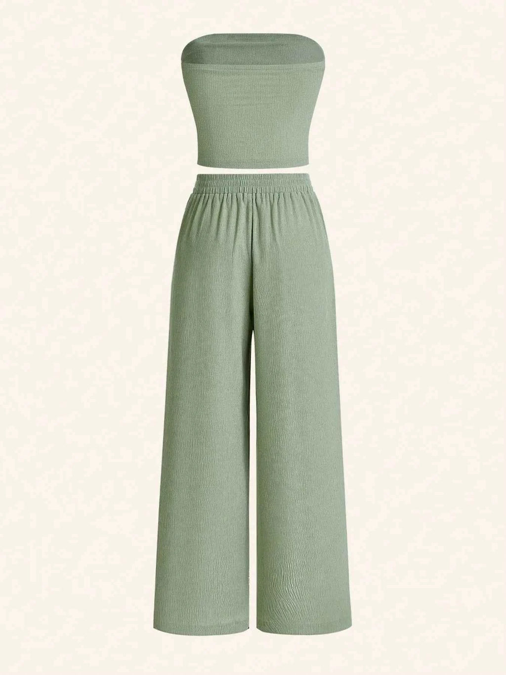 Tube Top and Wide Leg Pants Set Ocean Green 82d433f43cc542d9a75892ace8fd56d0-Max-Origin