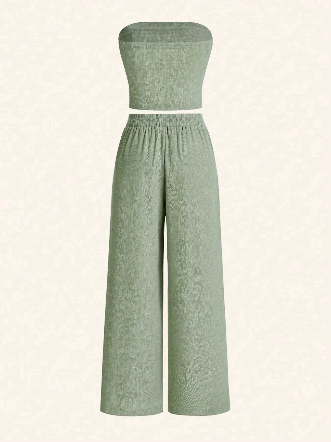 Tube Top and Wide Leg Pants Set Ocean Green 82d433f43cc542d9a75892ace8fd56d0-Max-Origin