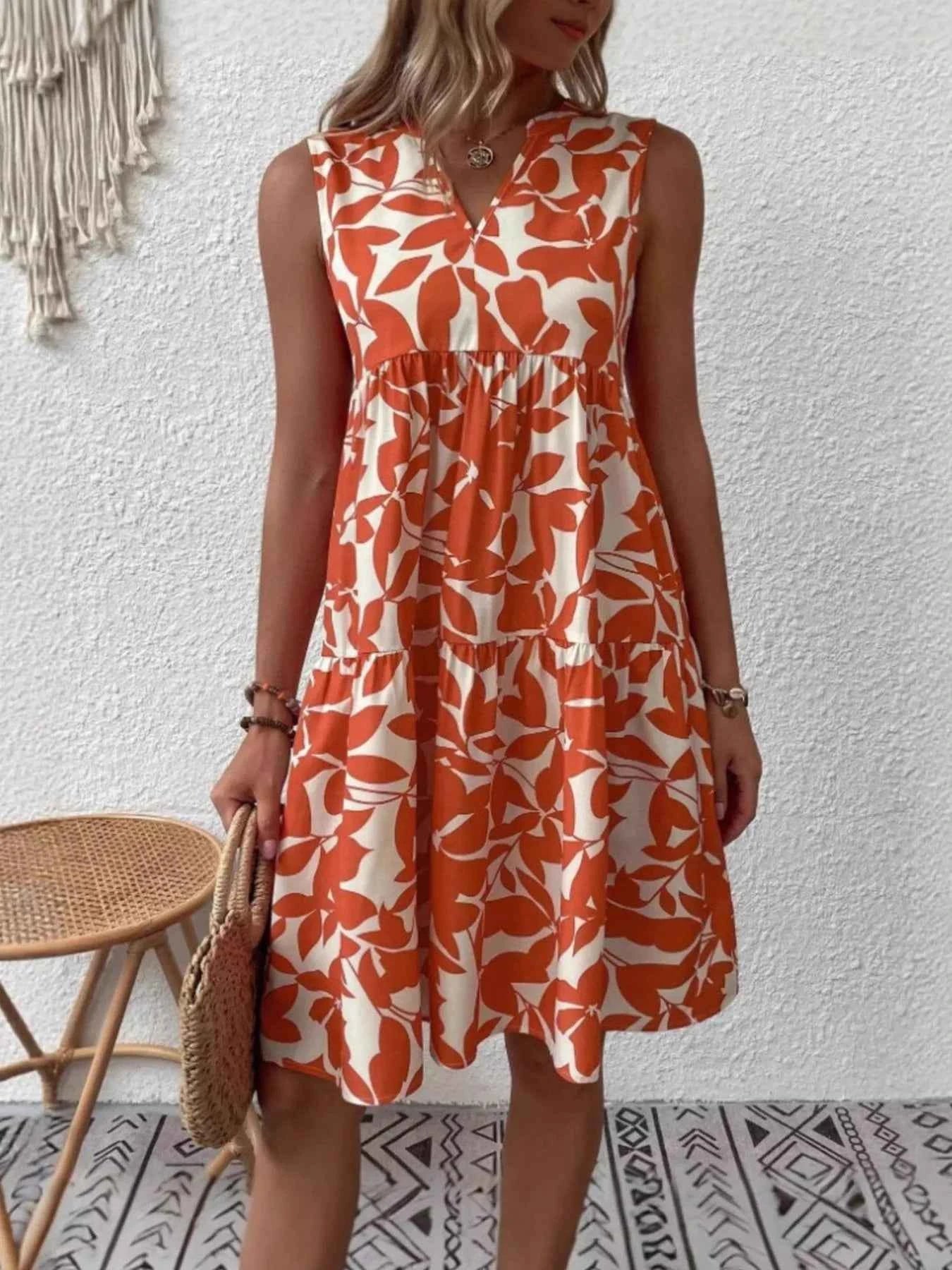Full Size Printed Notched Sleeveless Mini Dress Plus Size 8316d26a-1a7c-4758-891a-8d7718e354a2-Max-Origin
