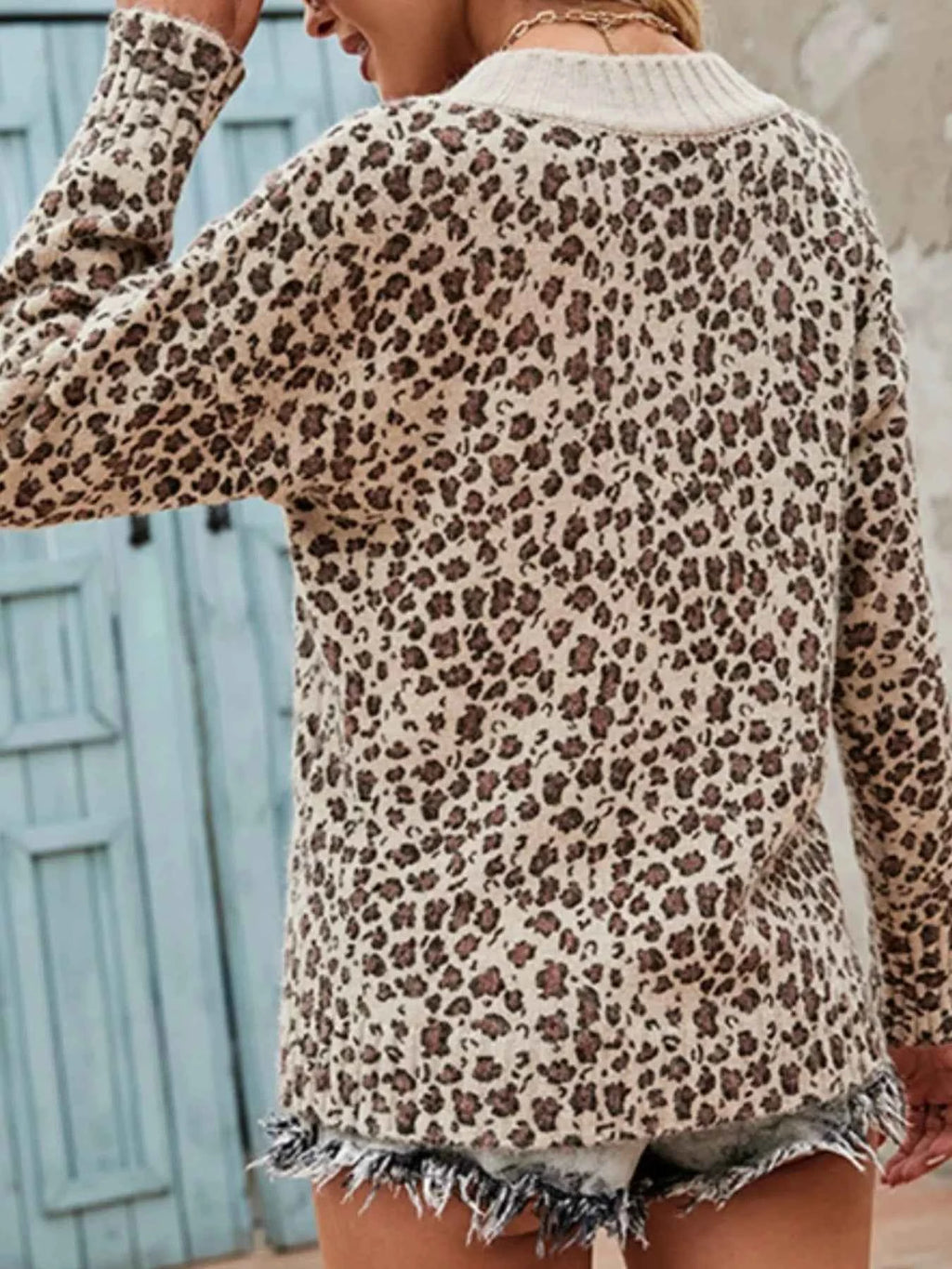 Leopard V-Neck Long Sleeve Sweater 8360f992-5162-46d2-b193-aeb9196ebdae-Max-Origin