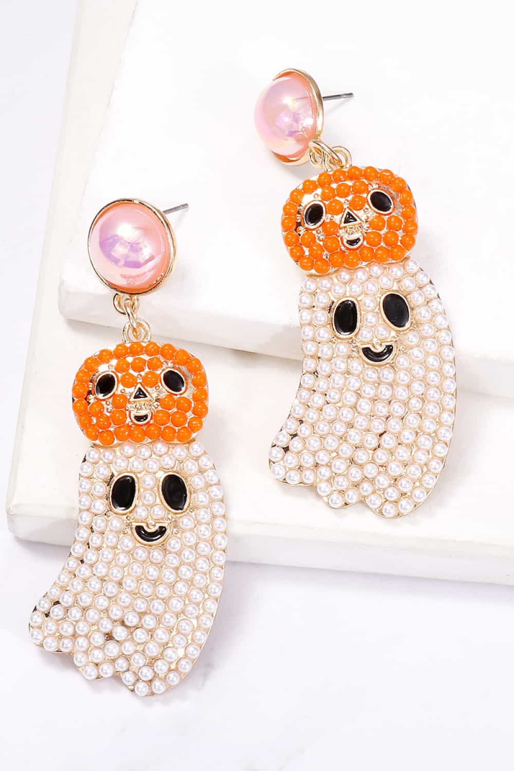 Halloween Ghost Shape Dangle Earrings 8417d5e031e9436a997223e3d7b6bc8b-Max