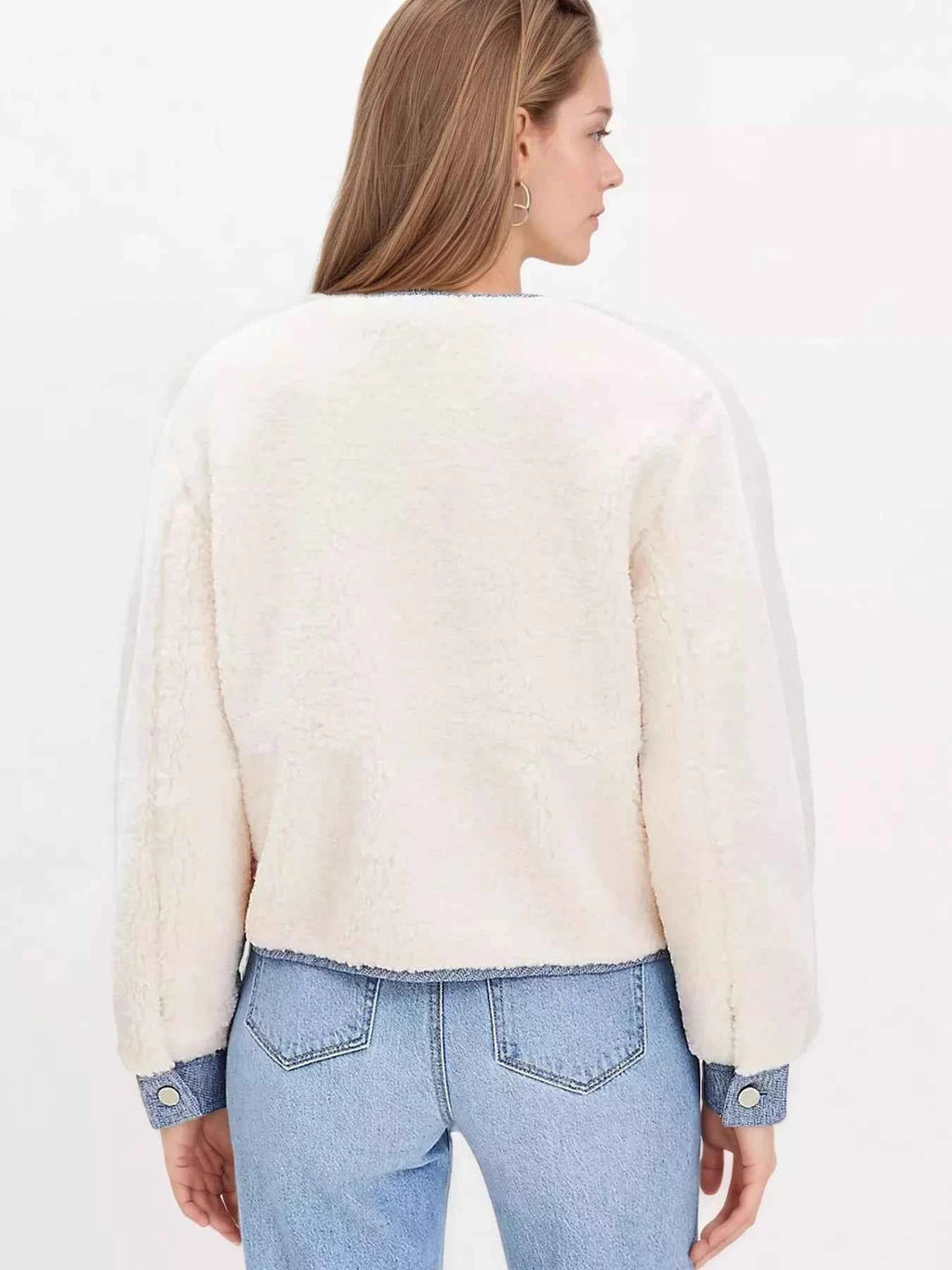 Contrast Trim Teddy Jacket 8481f9a7e41d4f22a6ec030597221449-Max-Origin