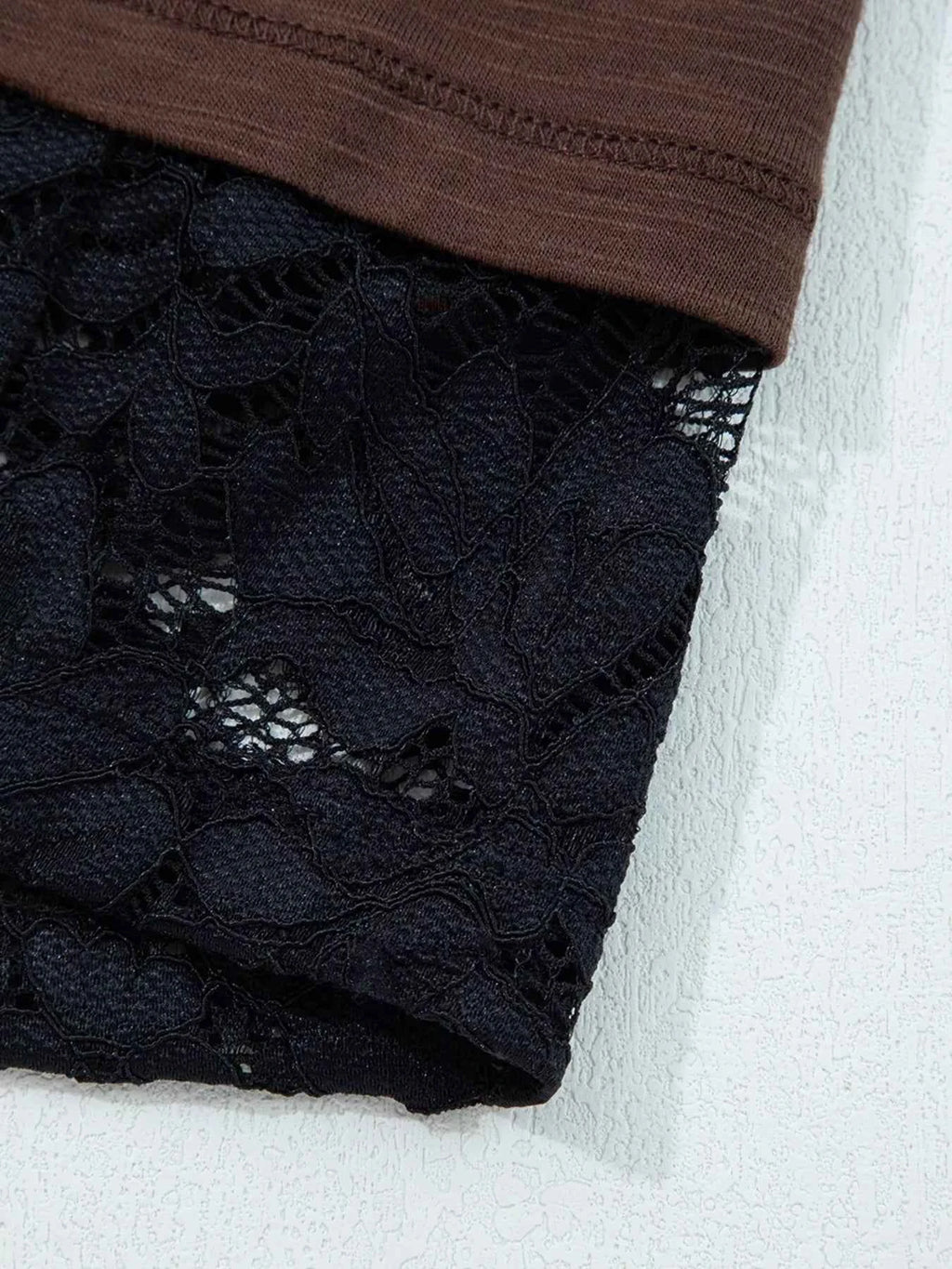 Sheer Lace Patchwork Casual Long Sleeve Top 84bf97f4b5874819bcbc3f4d33cd2213-Max-Origin