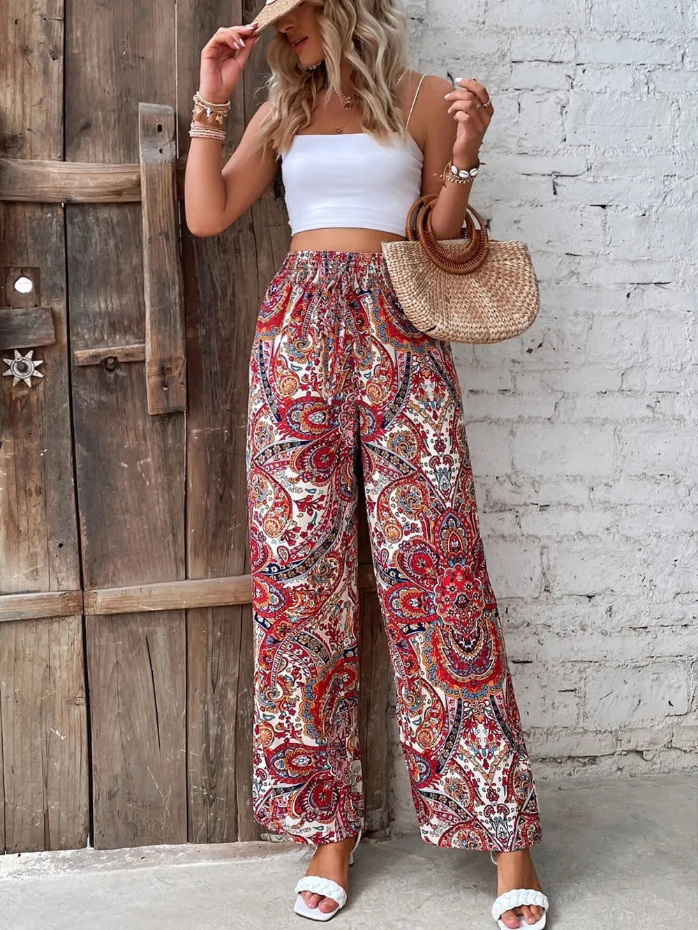 Printed Wide Leg Pants 84e033d4-0c87-4661-acf7-b5bce3114fcf-Max