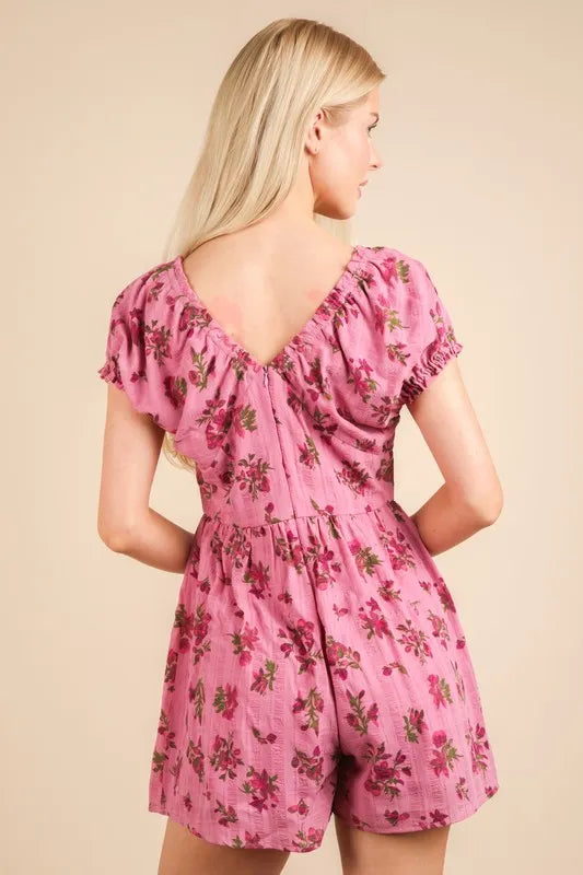 VERY J Floral Printed Ruffle Romper 850c99f0102448a18dd609a0a412d55f-Max-Origin
