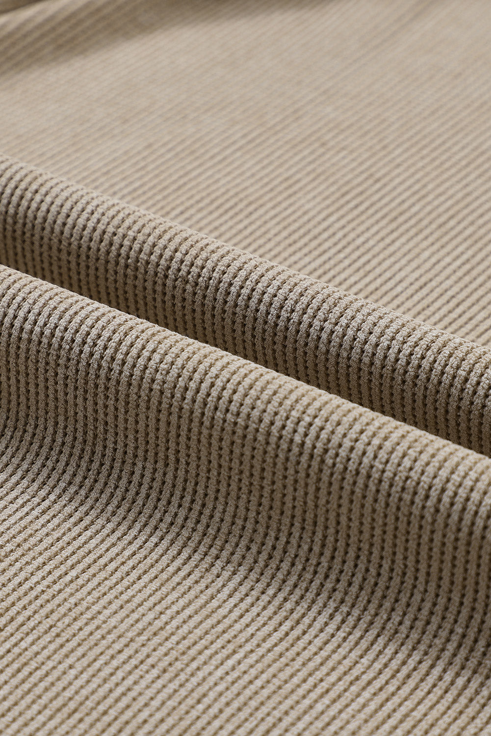 Green Ribbed Round Neck Drop Sleeve Pullover Sweatshirt 8558c279999e450c