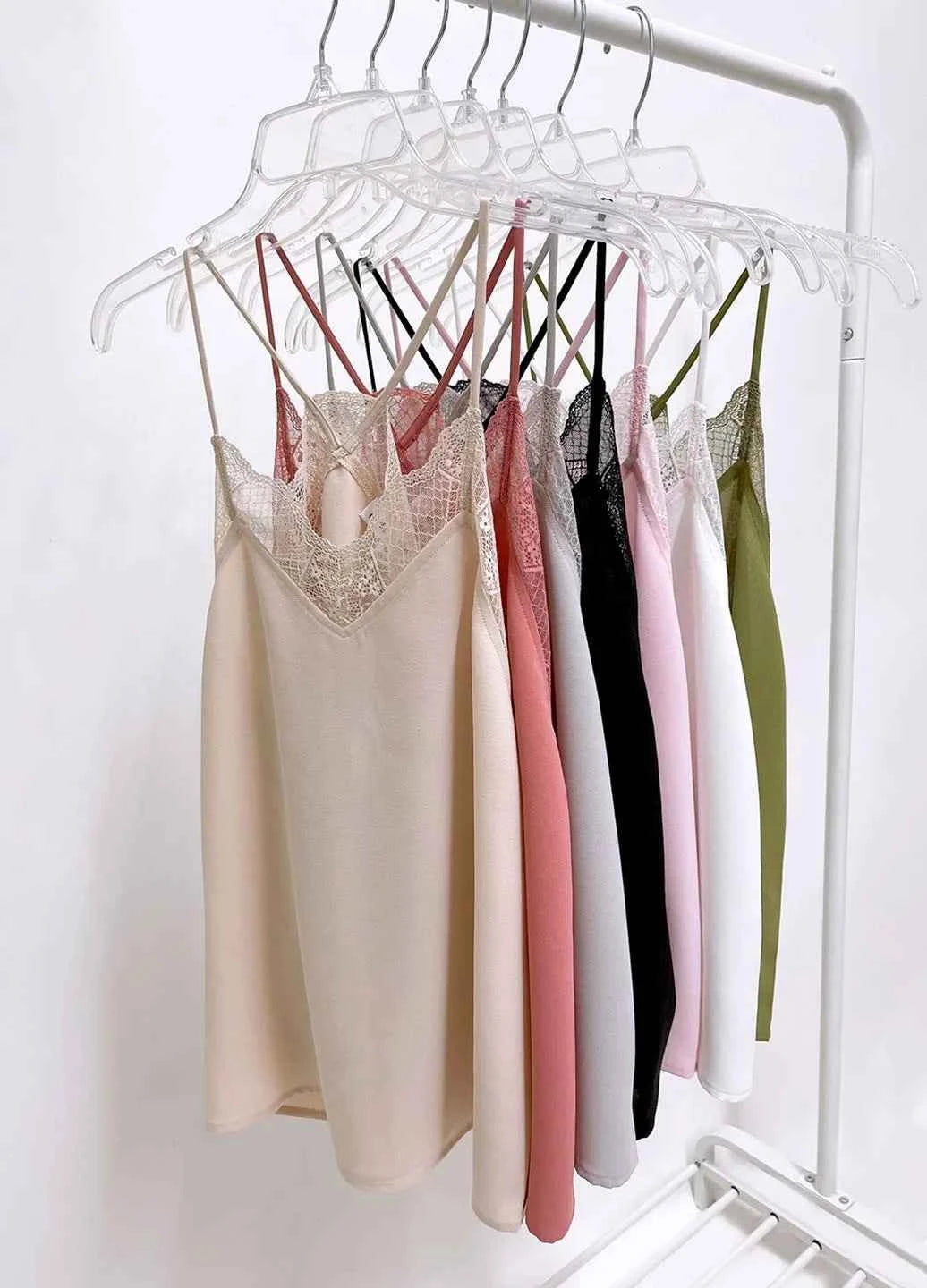 BiBi Lace Cami Solid Tank Top 855f4818bd9c47f0aa8b7536c72452f8-Max-Origin