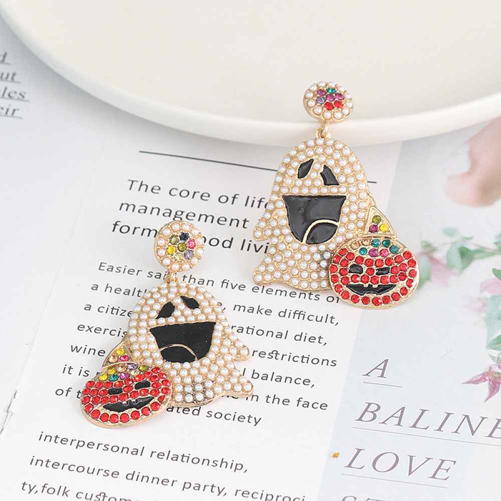 Ghost Rhinestone Alloy Earrings 85adeb1eb8494bb6bf982a37acbc45d2-Max