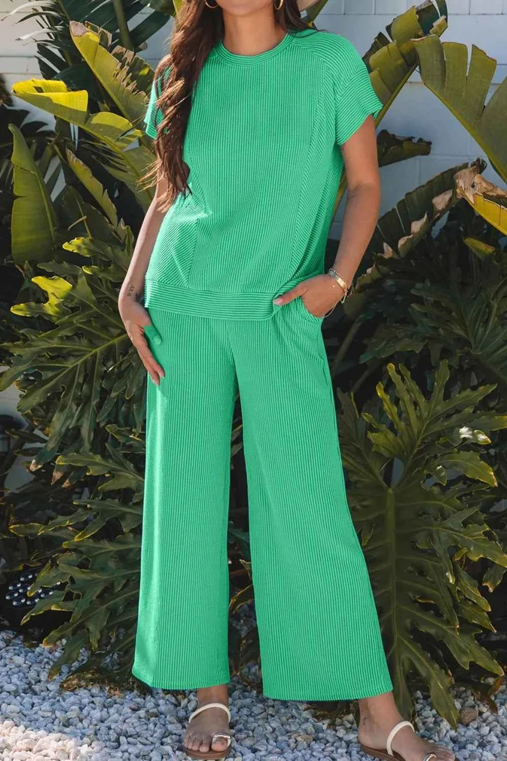 Ribbed Knit Round Neck Top and Pants Casual Set 85d9be9b-1049-4117-9e2e-3e71c1f0d9bd-Max-Origin