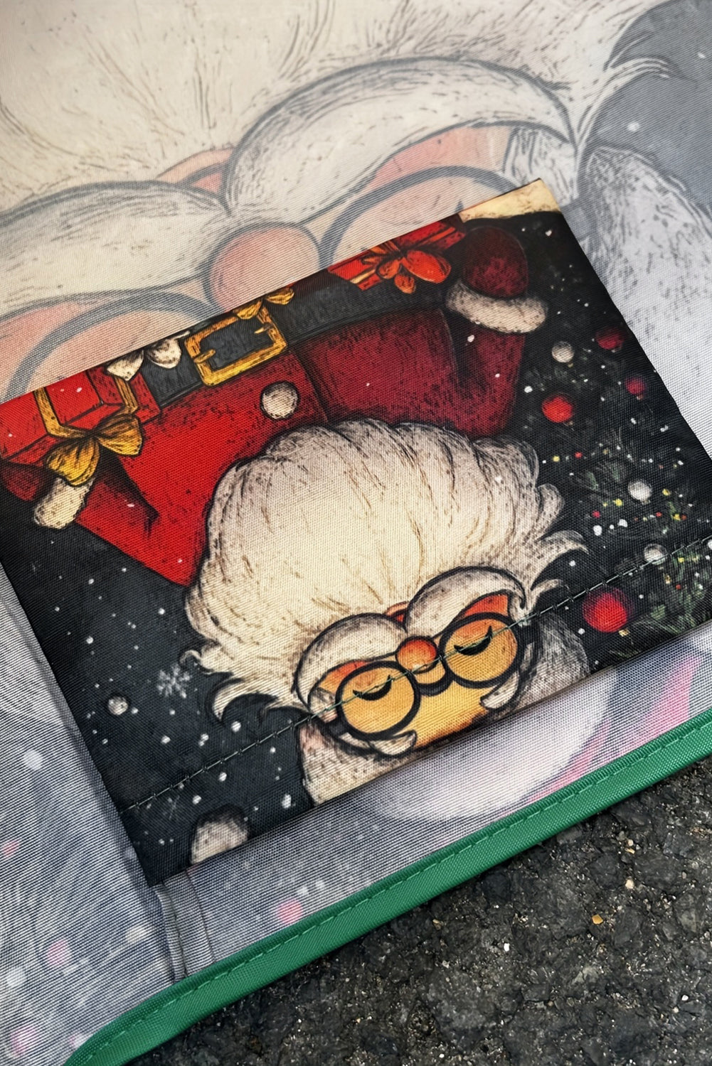 Fiery Red Cartoon Snowman Gift Graphic Large Tote Bag