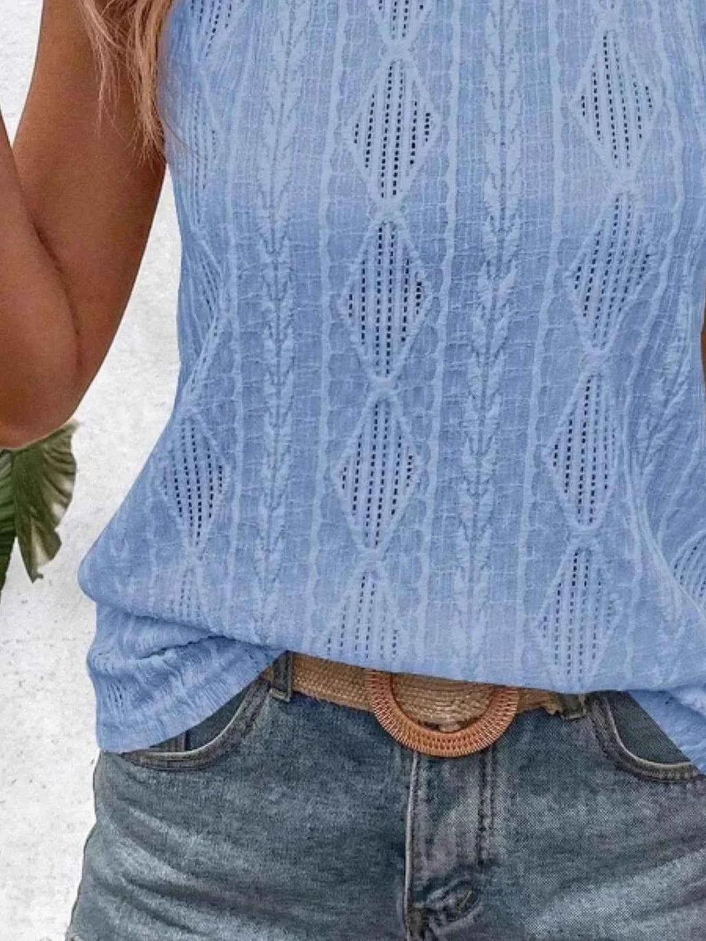 Textured Round Neck Tank 8625af55-54cc-45ff-9bd8-ecc20a45ff24-Max-Origin