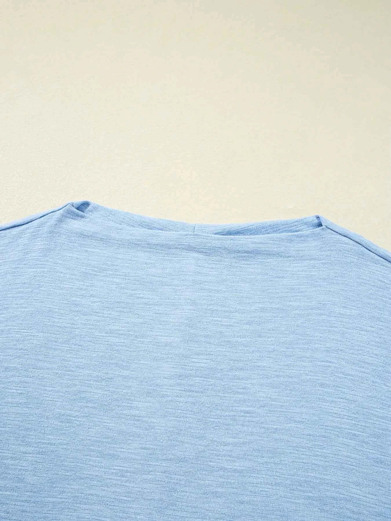 Solid Color Batwing Long Sleeve Top 866e4a2357934bc8b3b1e1d4fd143d41-Max-Origin