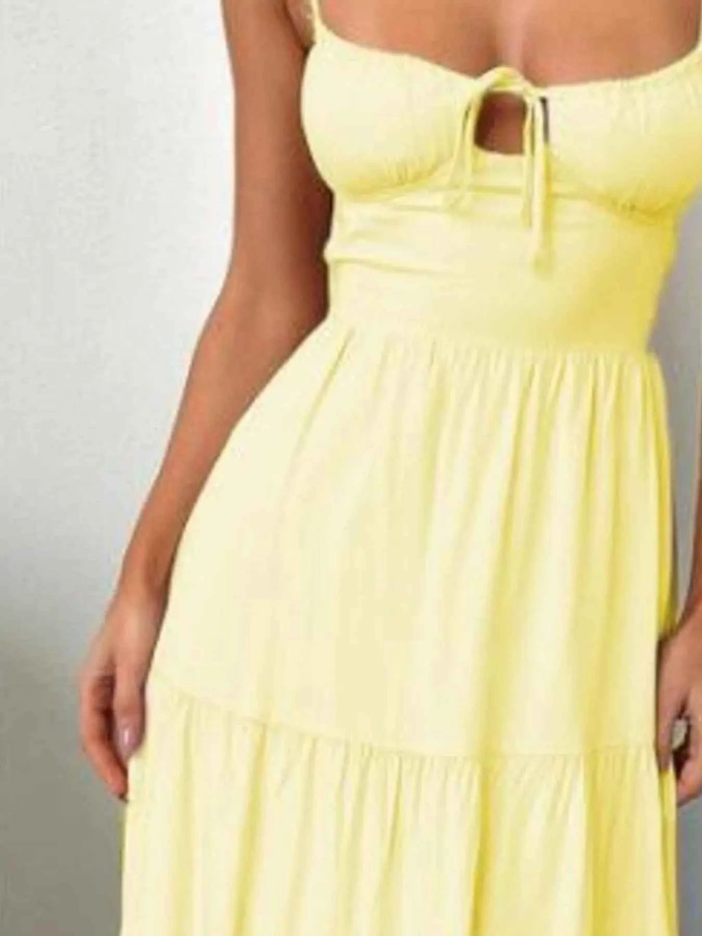 Tiered Lace Up Spaghetti Straps Maxi Dress 8685ccad-0f32-41a0-b176-1a3e3ccb156b-Max-Origin