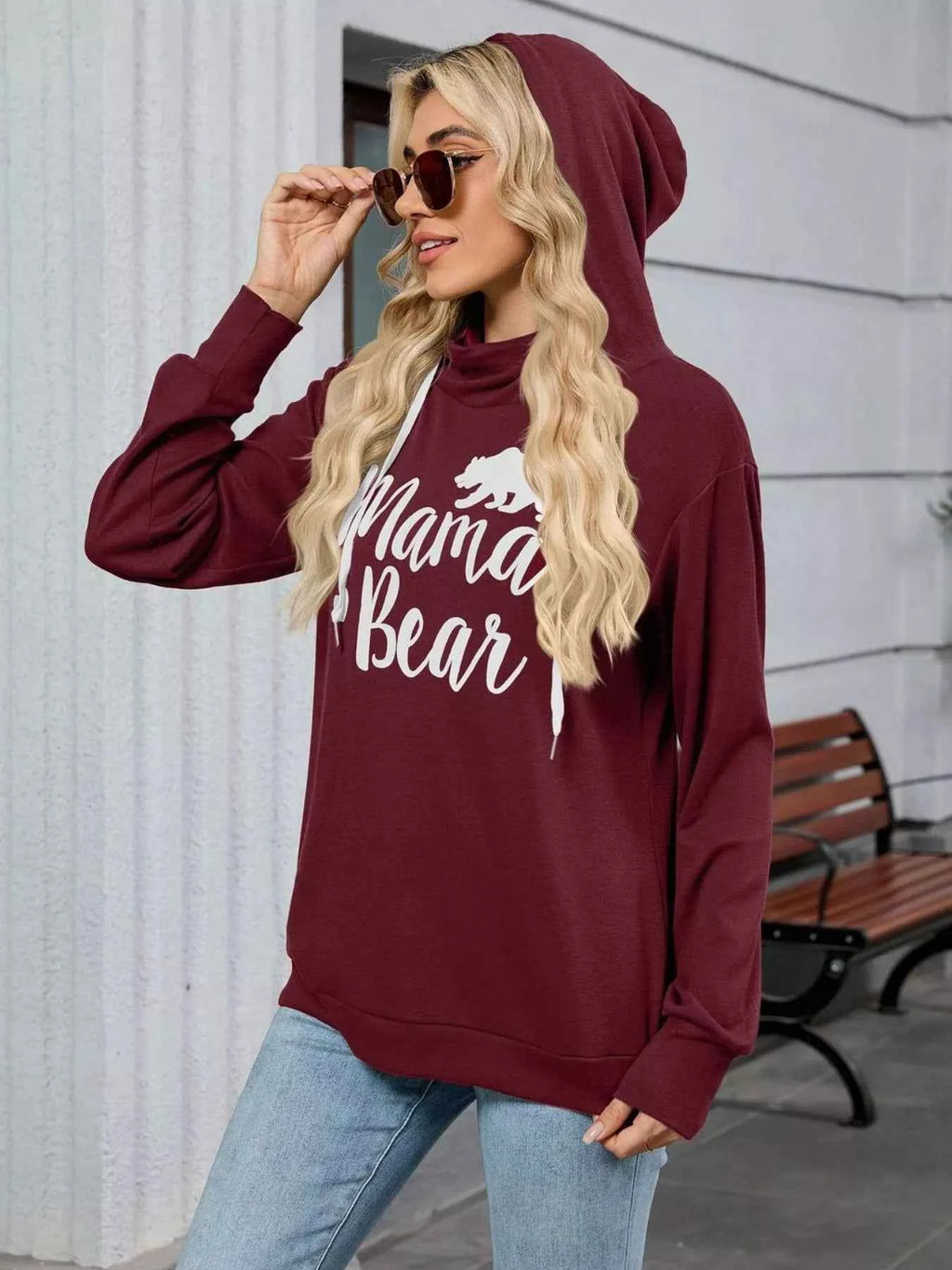 Letter Drawstring Long Sleeve Hoodie 86b2d7d3-7348-4b52-91b2-84da0e7c3ba7-Max-Origin