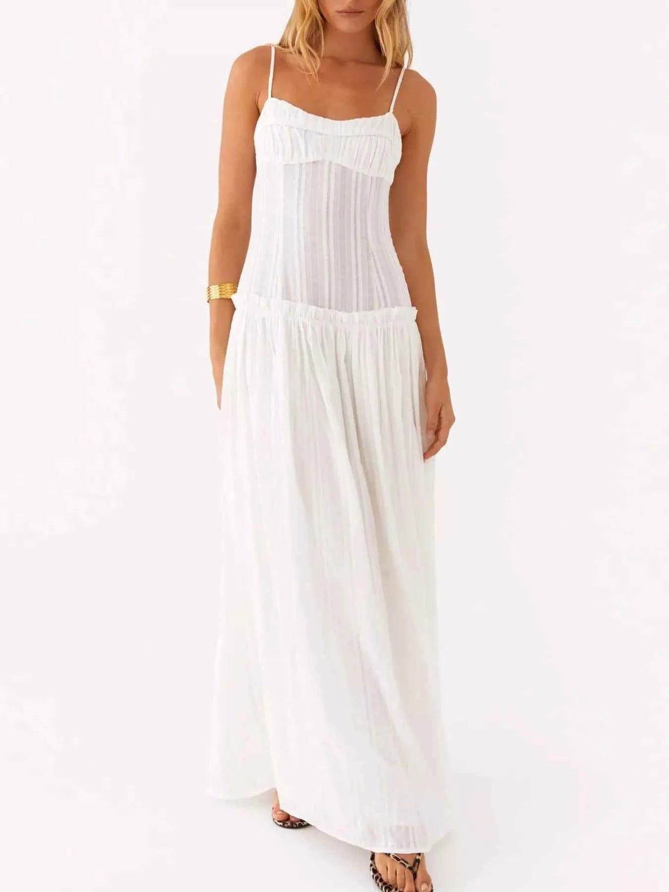 Frill Spaghetti Strap Maxi Dress 86f790bf-d797-4714-9d39-817f5c89ffe2-Max-Origin