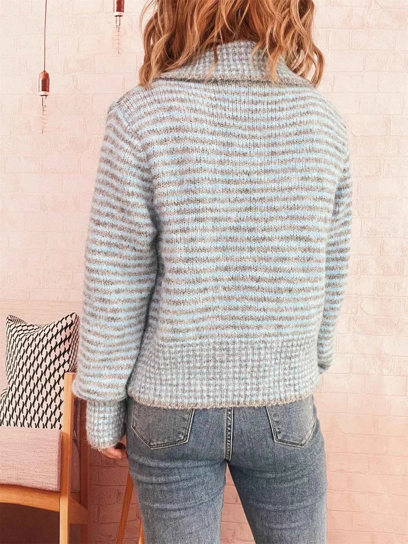 Striped Button-Up Long Sleeve Cardigan 873236b076aa406c8b935eb07e2d7deb-Max-Origin