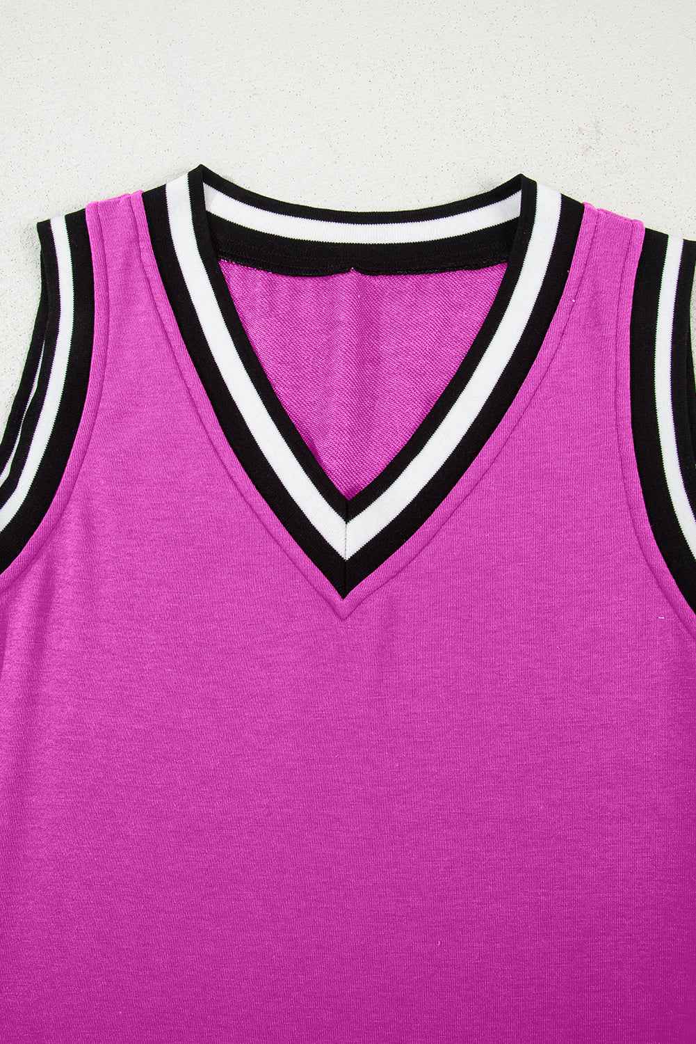 Mint Green Contrast Trim V Neck Sleeveless Mini Dress 879ee0e2d693b648