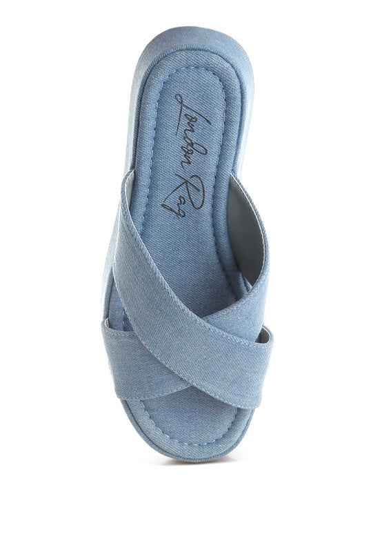 Karbi Denim Flatform Slip Ons 87f3f78b-ad75-4876-b4a6-c14f0e17d0c6