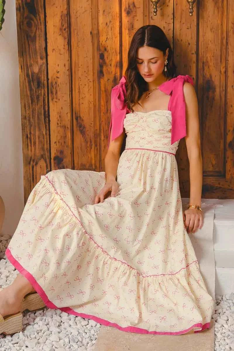 SO ME Ribbon Flowy Maxi Dress with Contrast Trim 87f694271e1141c2a5a666a685f6ad87-Max-Origin