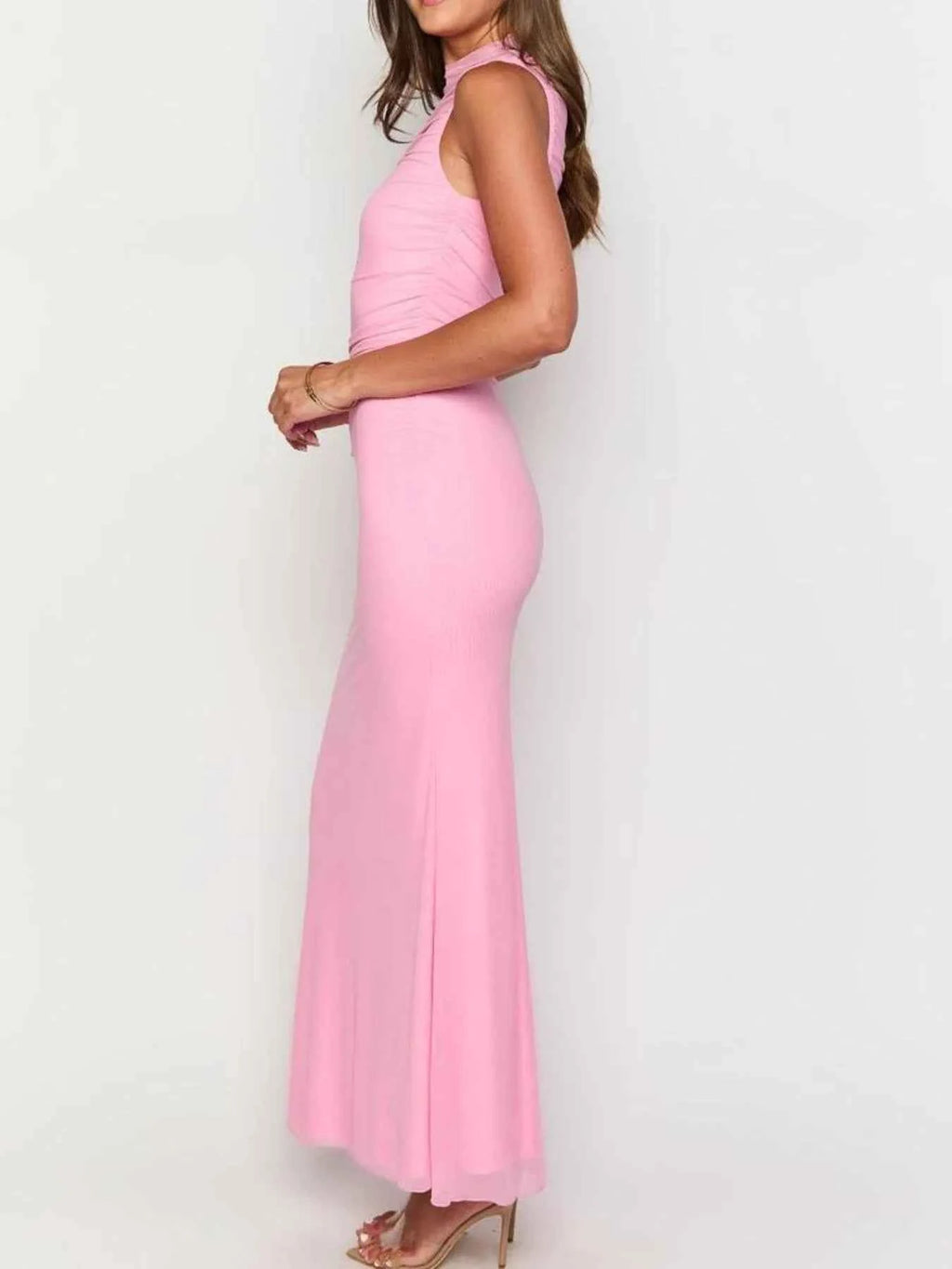 Ruched Sleeveless Bodycon Maxi Dress 880a98a206514a24be40ac7c130f6c79-Max-Origin
