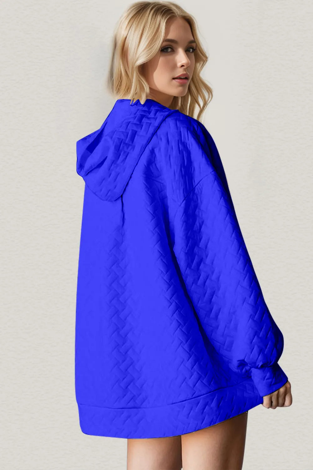 Double Take Full Size Texture Drop Shoulder Long Sleeve Hoodie 88c6337d-949f-49bd-a0d5-c4060b5028bc-Max