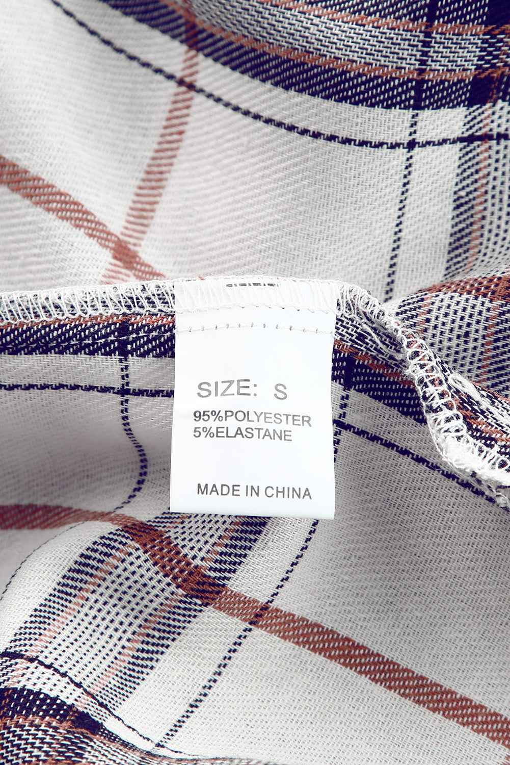 White Plaid Slits Bishop Sleeve Oversized Shacket 88e9c342f72e16fd