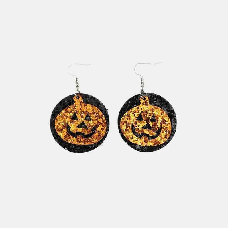 PU Leather Pumpkin Earrings Tangerine One Size 88ec7fd7-d508-4914-ac48-d7ebf14b587b-Max