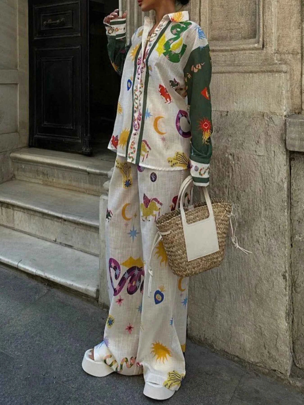 Printed Button Down Shirt and Pants Set 88f78118-fe2d-4260-80e0-7b6f75d15570-Max-Origin