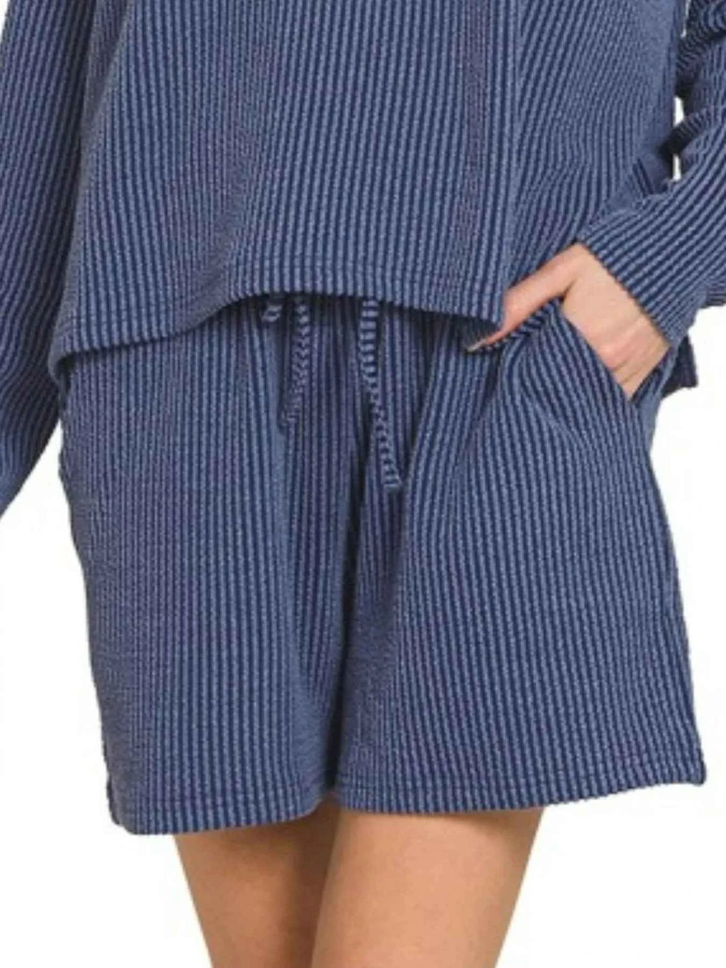 Zenana Corded Rib Long Sleeve Tee and Shorts Set 898a3a48-1509-4f45-88b9-4cb59665b6c5-Max-Origin