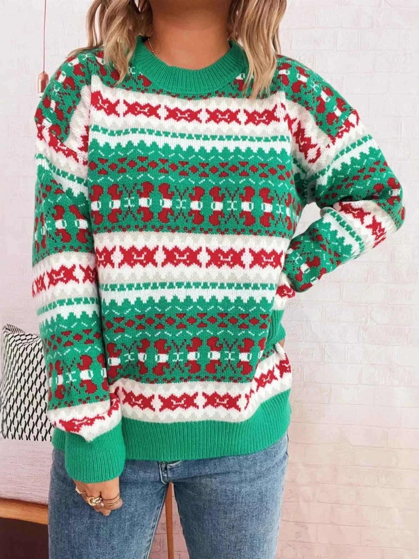 Round Neck Dropped Shoulder Sweater 89ac69e31cda4f17a5706cd001bedca0-Max-Origin