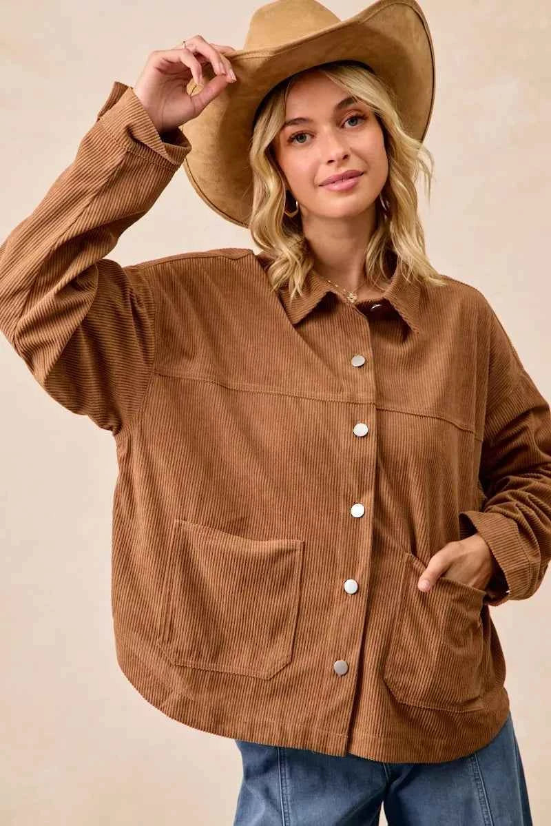 BiBi Corduroy Relaxed Fit Shacket with Back Pleat 89bf61ce2aa1404d8bb93815077ab7fa-Max-Origin