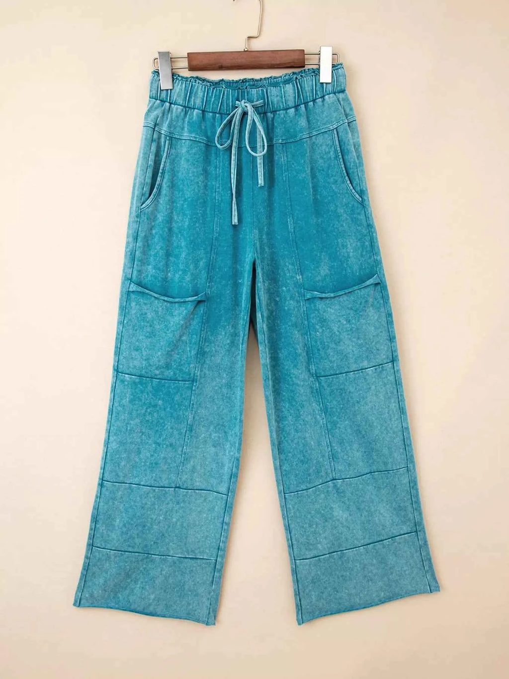 Mineral Wash High Waist Patched Pocket Pants 89cc2976409649b98d0529e15916b09d-Max-Origin