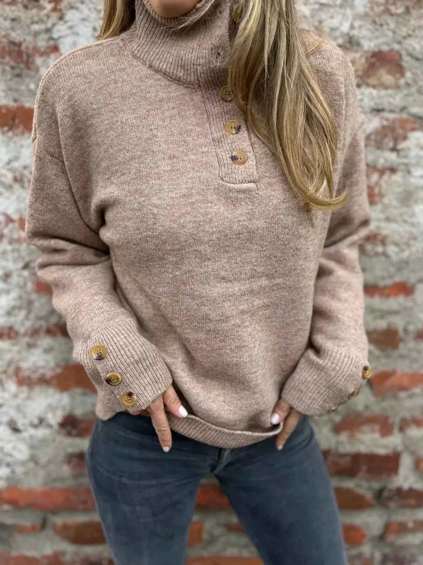 Full Size Button-Detail Turtleneck Sweater Plus Size 8a40976c-2ea9-40f6-a5f3-b42758b26742-Max-Origin
