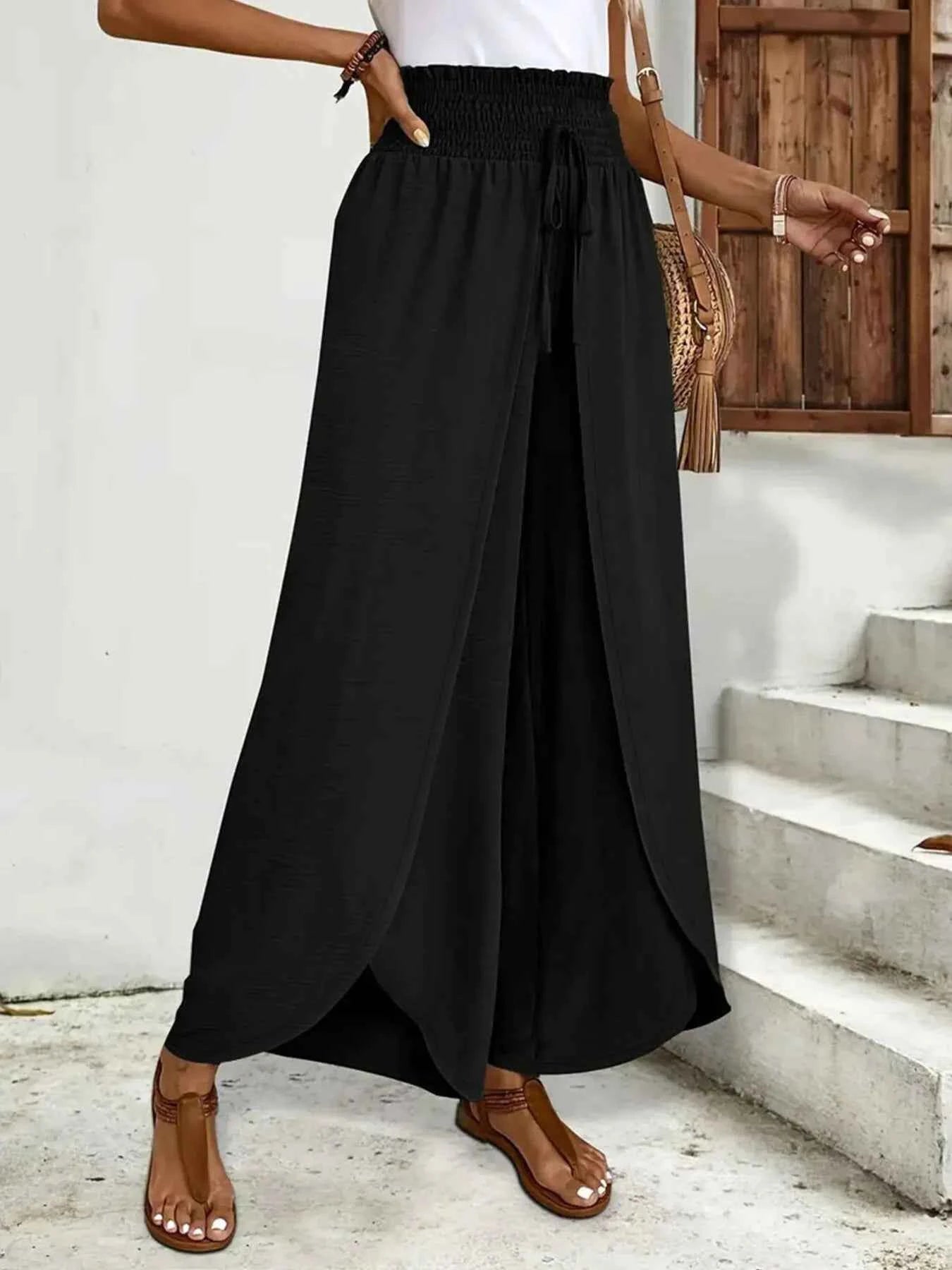 High-Waisted Side Slit Pants 8a42624863134ba7a652d72e7b69e203-Max-Origin