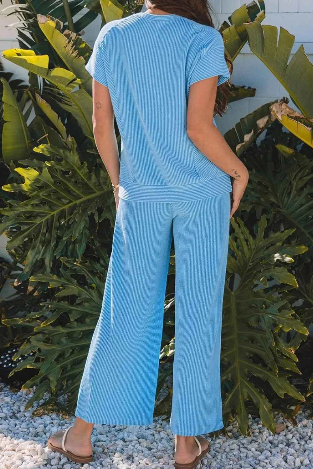 Ribbed Knit Round Neck Top and Pants Casual Set 8bef74e4-b509-419c-8743-f3935d417990-Max-Origin